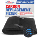 LifeSupplyUSA Cut-To-Fit Activated Carbon Filter Compatible with Honeywell Furnace HVAC Systems Air Purifiers