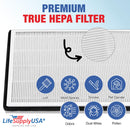 LifeSupplyUSA 3-in-1 True HEPA Filter Replacement Compatible with Surround Air MT-8500SF Air Purifier