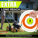 6ft Outdoor/Indoor Extension Cord 10/3 Gauge Ultra Heavy Duty 3 Prong SJTW, Waterproof, ETL Listed, Flexible Cold-Resistant Long Power Cord,125 Amp 1875W, Orange by LifeSupplyUSA