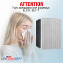 LifeSupplyUSA Complete Replacement Filter Set (1 True HEPA Air Cleaner Replacement Filter + 4 Carbon Filters) Compatible with Electrolux EL024 EL017 Carbon EL500 Air Purifiers