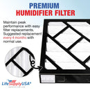 LifeSupplyUSA Humidifier Filter Replacement Compatible with Bionaire 911D Models C22 C33 W2 W6 W7 W9 W25 W0210 W0305 W0310 W0340 W0840 W2845