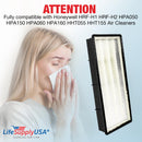 LifeSupplyUSA True HEPA Filter Replacement Compatible with Honeywell HRF-H1 HRF-H2 HPA050 HPA150 HPA060 HPA160 HHT055 HHT155, Filter H Air Purifier