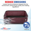 LifeSupplyUSA Replacement Composite Airbox Flat Top Sprint Car Style Compatible with Model 100-8566