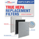 LifeSupplyUSA 3-in-1 True HEPA Air Cleaner Replacement Filter + Pre-Filter + Carbon Filter Compatible with Sensa InvisiClean IC-5018 and IC-5120 Air Purifiers