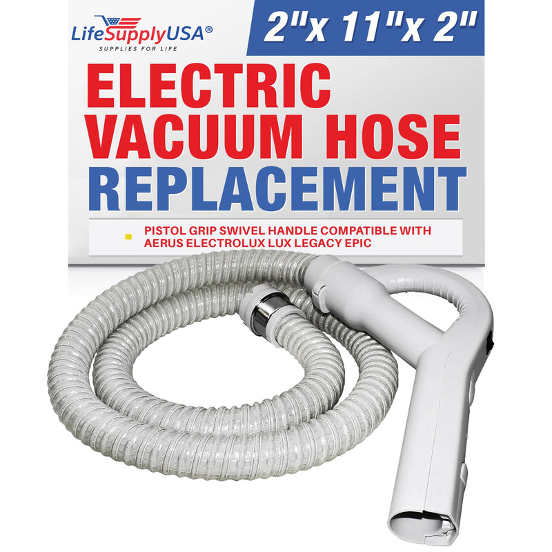 LifeSupplyUSA Electric Vacuum Hose with Pistol Grip Swivel Handle Compatible with Aerus Electrolux Lux Legacy Epic Part