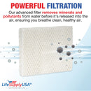 LifeSupplyUSA Humidifier Filter Replacement Compatible with Honeywell HAC-514 and HCW-3040