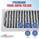 LifeSupplyUSA True HEPA Filter Replacement Compatible with Hunter 30912 30917 30027 30028 30030 300705 36027 37027 Air Purifier