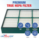 LifeSupplyUSA True HEPA Filter Replacement Compatible with Hunter 30936 QuietFlo 30058 30085 30090 30095 30105 30117 30119 30130 36095 36117 36127 37090 30999 Air Purifier