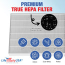 LifeSupplyUSA Complete Replacement Filter Set (1 True HEPA Air Cleaner Replacement Filter + 4 Carbon Filters) Compatible with Winix Size 17 Air Purifiers (3-Pack)