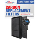 Max Protection Set SmokeStop Filter + Carbon+ Filter | Fits Blueair Pro M, Pro L, Pro XL Air Purifiers -Complete Odor & Gas Defense by LifeSupplyUSA