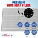 LifeSupplyUSA Complete Replacement Filter Set (1 True HEPA Air Cleaner Replacement Filter + 4 Carbon Filters) Compatible with Electrolux EL024 EL017 Carbon EL500 Air Purifiers