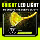 100ft Outdoor/Indoor Extension Cord 3-Outlet 12/3 Gauge Extra Heavy Duty ETL Listed, 3 Prong SJTW, Waterproof, Flexible Cold-Resistant Long Power Cord,125 Amp 1875W, Yellow by LifeSupplyUSA