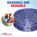 LifeSupplyUSA 30ft Quilted Padded Central Vacuum Hose Cover with Zipper, Hose Sleeve for Dust Collection, Compatible with 360 Vision Models