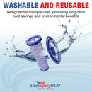 LifeSupplyUSA HEPA Post-Motor Filter & Pre-Motor Filter Kit Replacement Compatible with Dyson DC41, DC65, DC66 Assembly Parts 920769-01 & 920640-01