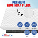 LifeSupplyUSA Complete Replacement Filter Set (2 True HEPA Air Cleaner Replacement Filter + 4 Carbon Filters) Compatible with Coway AP-1216L Air Purifiers