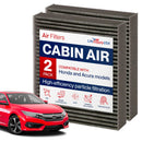 Premium Cabin Air Filter Replacement CP134 (CF10134) with Activated Carbon Washable/Reusable Compatible with Honda & Acura Vehicles by LifeSupplyUSA