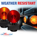 LifeSupplyUSA 12 Volt Magnetic Towing Trailer Tow Light Tail Light Haul Kit for Auto, Boat, RV, Trailer