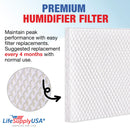 LifeSupplyUSA Humidifier Filter Replacement Pad Compatible for Honeywell HAC-801