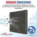 LifeSupplyUSA Replacement Premium Cabin Air Filter Replacement CP134 (CF10134) with Activated Carbon Washable/Reusable Compatible with Honda & Acura Vehicles