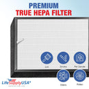LifeSupplyUSA True HEPA Filter Replacement Compatible with Alen Air BreatheSmart BF35 Air Purifier