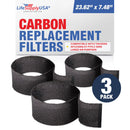 LifeSupplyUSA Carbon Filter Replacement Compatible with TruSens AFCZ3000-01 fits Z-3000 Large Air Purifiers (3-Pack)