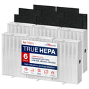 HRF-R/HRF-A Filter Replacement Set Compatible with Honeywell HPA200, HPA201, HA202, HPA204, HPA250 -True HEPA R + Carbon Pre-Filter A by LifeSupplyUSA