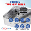 LifeSupplyUSA True HEPA Filter Replacement Compatible with Molekule Air Purifier