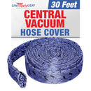 Washable Knitted Hose Sock Cover Replacement for Central Vacuum Cleaner with Application Tube - Protects Walls, Floors, & Furniture by LifeSupplyUSA