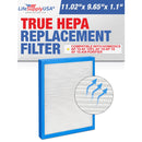 LifeSupplyUSA True HEPA Filter Replacement Compatible with HoMedics AP-10 AF-10FL AF-10 AP-15 AF-15 Air Purifier