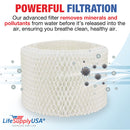 LifeSupplyUSA Humidifier Filter Replacement Wick Compatible with Honeywell HCM350, HCM645, Sunbeam 1173, Relion WA-8D, Kaz 3020, Vicks V3100 V3800