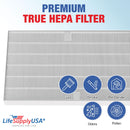 LifeSupplyUSA True HEPA Air Cleaner Filter Replacement Compatible with Winix PlasmaWave 115115, Size 21 (4-Pack)