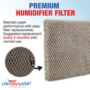LifeSupplyUSA Humidifier Filter Replacement Water Panel Evaporator Compatible with Aprilaire