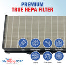 LifeSupplyUSA True HEPA Filter Replacement Compatible with Electrolux Brisa EF100 Air Purifier