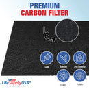 LifeSupplyUSA Cut-To-Fit Activated Carbon Filter Compatible with Honeywell Furnace HVAC Systems Air Purifiers