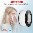 LifeSupplyUSA True HEPA Filter Replacement Compatible with Honeywell 24000 Air Purifier