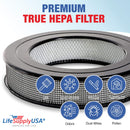 LifeSupplyUSA True HEPA Filter Replacement Compatible with Honeywell Universal 14" HRF-F1, Filter F Air Purifier