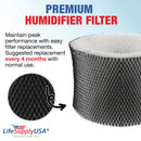 LifeSupplyUSA Humidifier Filter Replacement Wick Filter A Compatible with BIONAIRE, Holmes HWF62, Honeywell, Sunbeam, Vicks