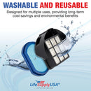 Vacuum Filter Replacement + Exhaust HEPA Kit Compatible with Hoover T-Series WindTunnel Bagless Upright Vacuum Cleaners,