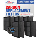 LifeSupplyUSA Activated Carbon Folding Filter Compatible with Blueair Pro M L XL Air Purifiers (5-Pack)