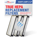 LifeSupplyUSA True HEPA Filter Replacement Compatible with HoMedics AT-OFL Tower Air Units AT-PET01, AT-PET02, AR-15, AR-25, AR-35, AR-45 Air Purifier (3-Pack)
