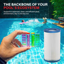 LifeSupplyUSA Pool Filter Cartridge Replacement for Type A/C 59900E for Above Ground Pools Spa Filter (2-Pack)