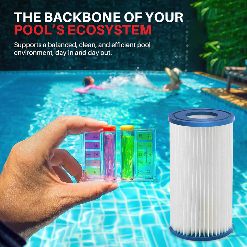 LifeSupplyUSA Pool Filter Cartridge Replacement for Type A/C 59900E for Above Ground Pools Spa Filter (2-Pack)
