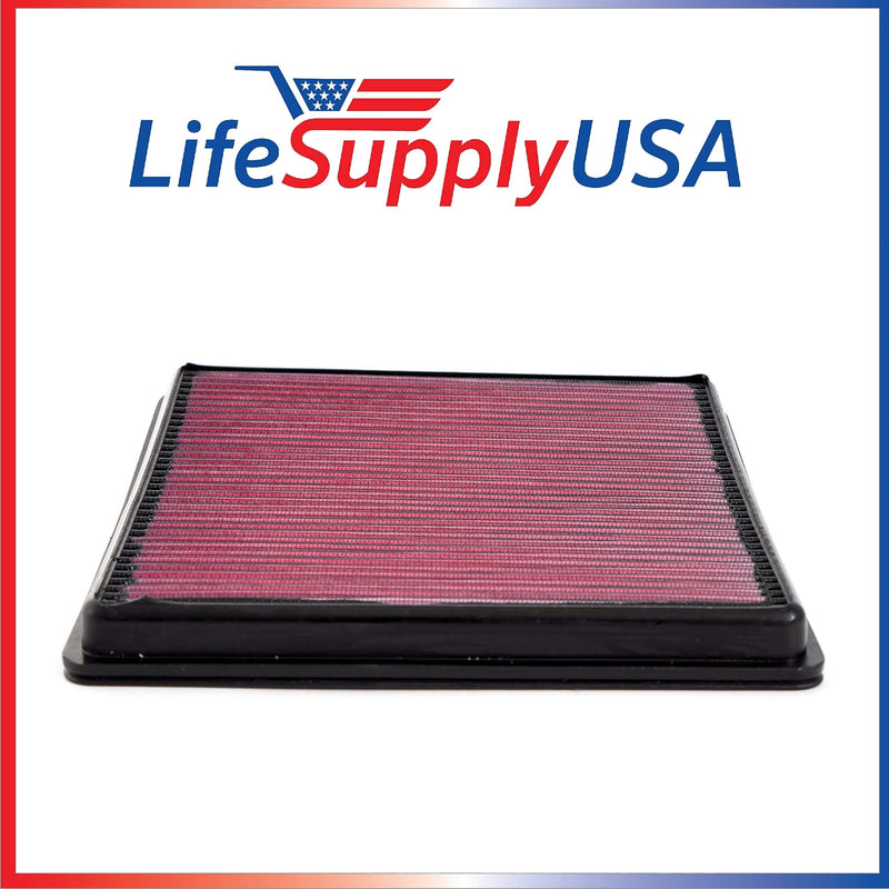 Washable Engine Air Filter Replacement 33-2385 for 2007-2017 Ford F150, F250, F350, F450, F550, F650 Expedition/Raptor/Super Duty/Platinum, Lincoln Truck & SUV V6/V8/V10 by LifeSupplyUSA (5 Pack)