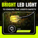 25ft Outdoor/Indoor Extension Cord 14/3 Gauge Heavy Duty 3 Prong SJTW, Waterproof, Flexible Cold-Resistant Long Power Cord,125 Amp 1875W, Black by LifeSupplyUSA