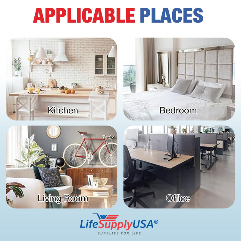 LifeSupplyUSA 3-in-1 True HEPA Air Cleaner Replacement Filter + Pre-Filter + Carbon Filter Compatible with Pure Morning APH260 Air Purifiers