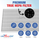 LifeSupplyUSA Complete Replacement Filter Set (1 True HEPA Air Cleaner Replacement Filter + 4 Carbon Filters) Compatible with Electrolux EL041 Carbon ELAP15D7PW Air Purifiers
