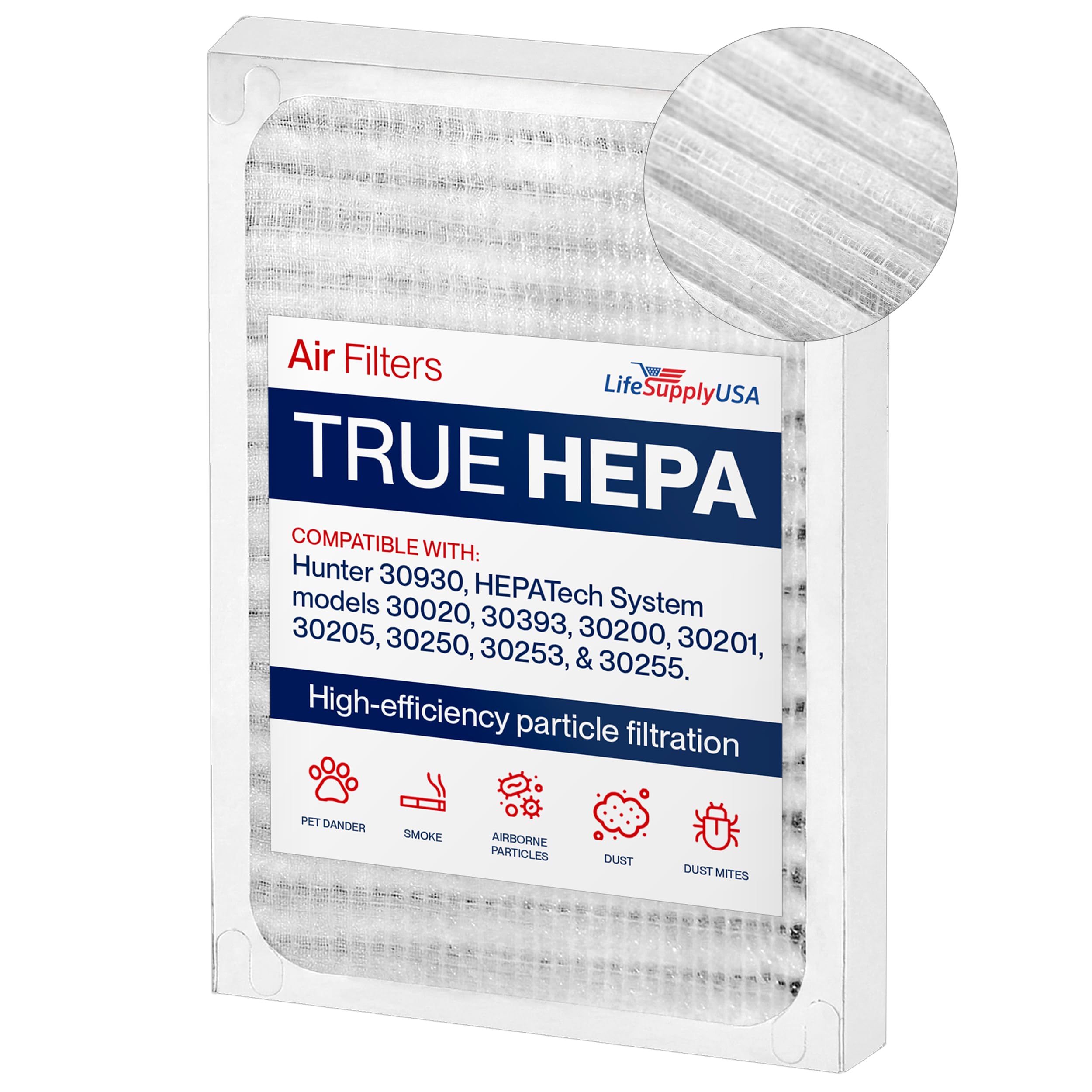True HEPA Filter Replacement for Hunter HEPATech 30930 30020 30200