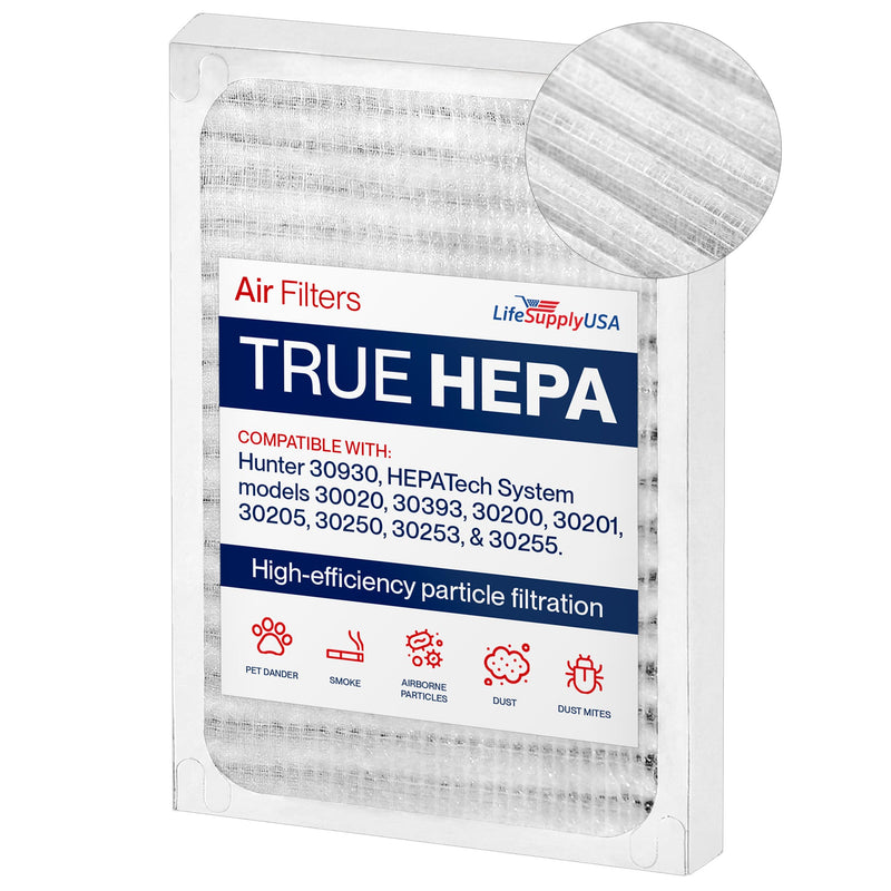 True HEPA Filter Replacement for Hunter HEPATech 30930 30020 30200