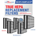 LifeSupplyUSA 3-in-1 True HEPA Air Cleaner Replacement Filter + Pre-Filter + Carbon Filter Compatible with Medify Air MA-440 Air Purifiers (5-Pack)