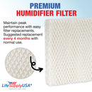 LifeSupplyUSA Humidifier Filter Replacement Compatible with Honeywell HAC-514 and HCW-3040